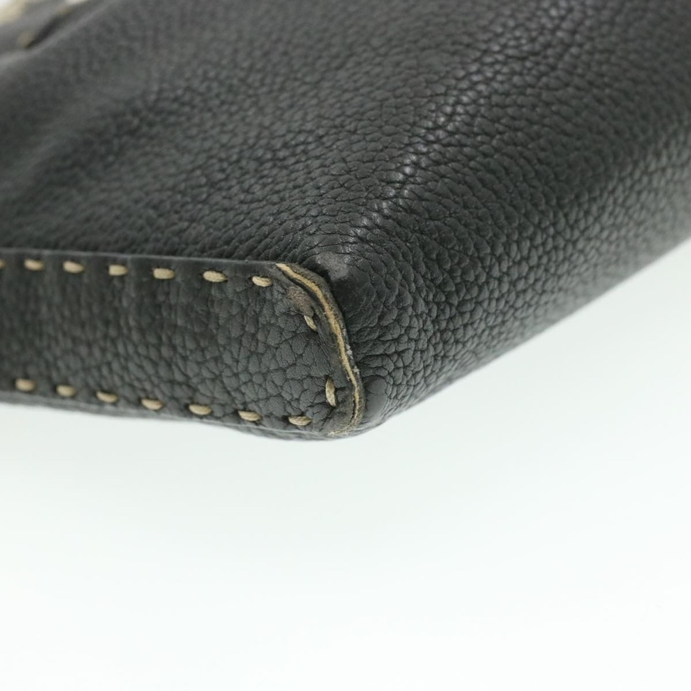 FENDI Shoulder Bag Leather Black Auth rd1013 - Picture 10 of 16